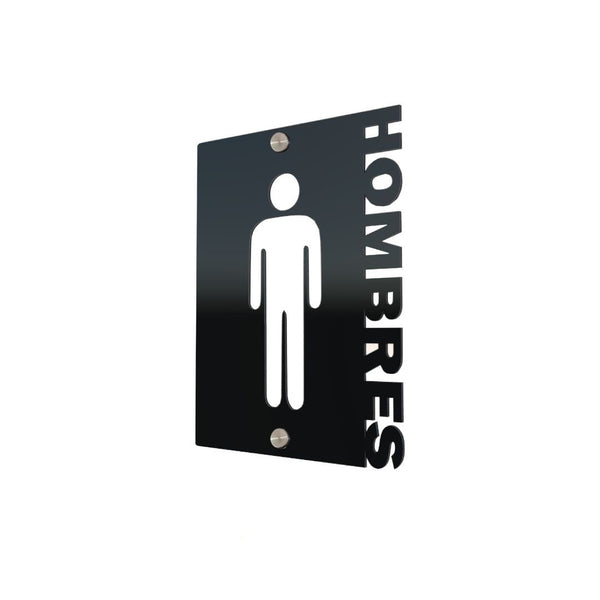 Señalética de Aluminio Mod. Baño Hombre Clásico