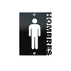 Señalética de Aluminio Mod. Baño Hombre Clásico