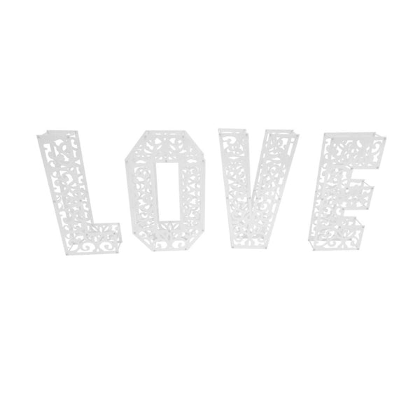 Letras monumentales en Celosía LOVE