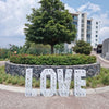 Letras monumentales en Celosía LOVE