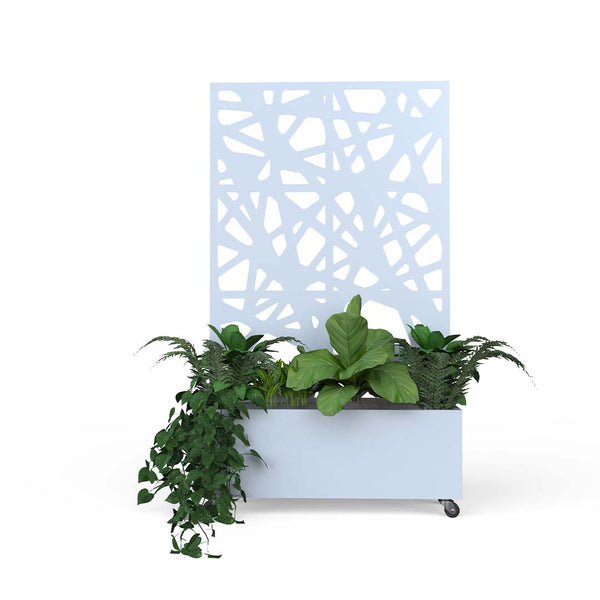 Separador con jardinera de terraza