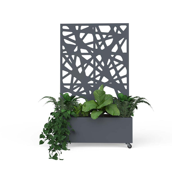 Separador con jardinera de terraza