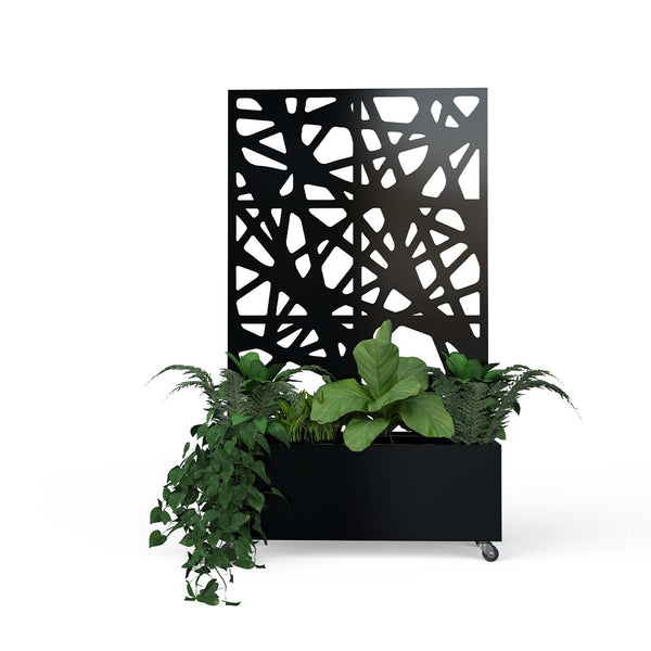 Separador con jardinera de terraza